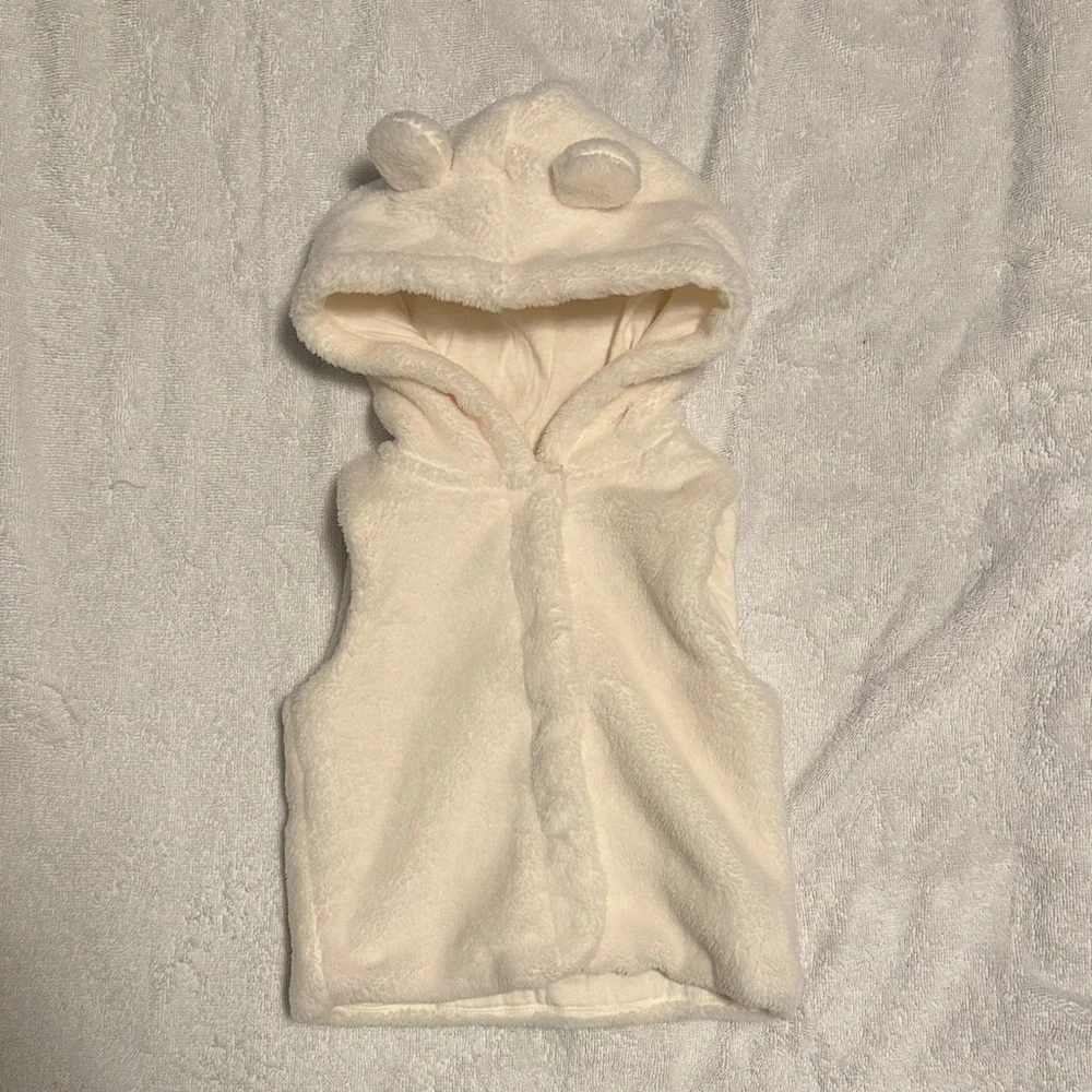 Carter's Cream Hooded Vest for Kids